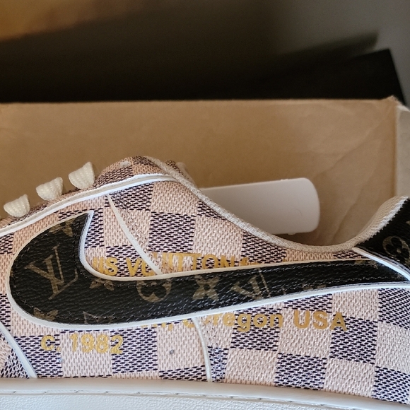 NK Air Force 1 Brown Athletic Shoes - Picture 7 of 13